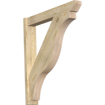 Ekena Millwork Funston Slat Rough Sawn Outlooker, Douglas Fir, 6"W x 38"D x 42"H OUT06X38X42FST06RDF